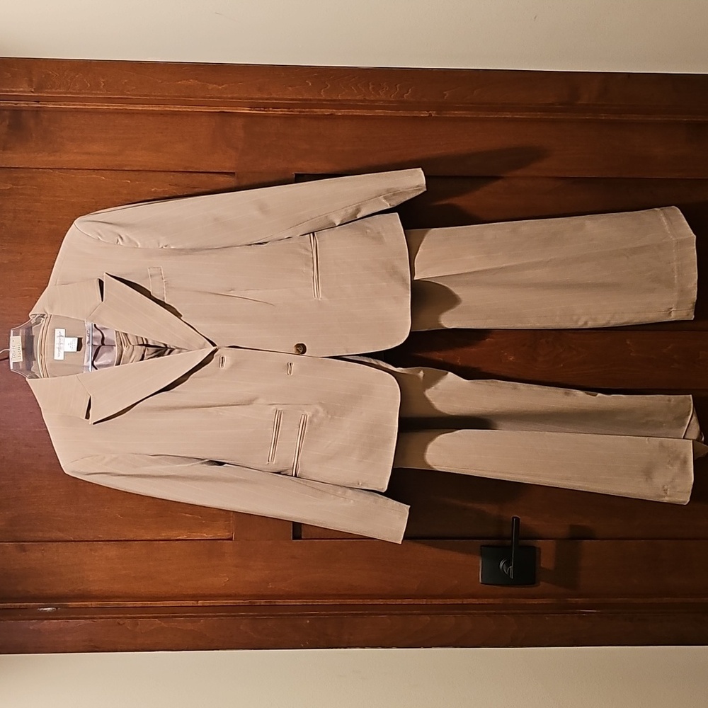 Worthington Tan Blazer Tailored Suit Jacket